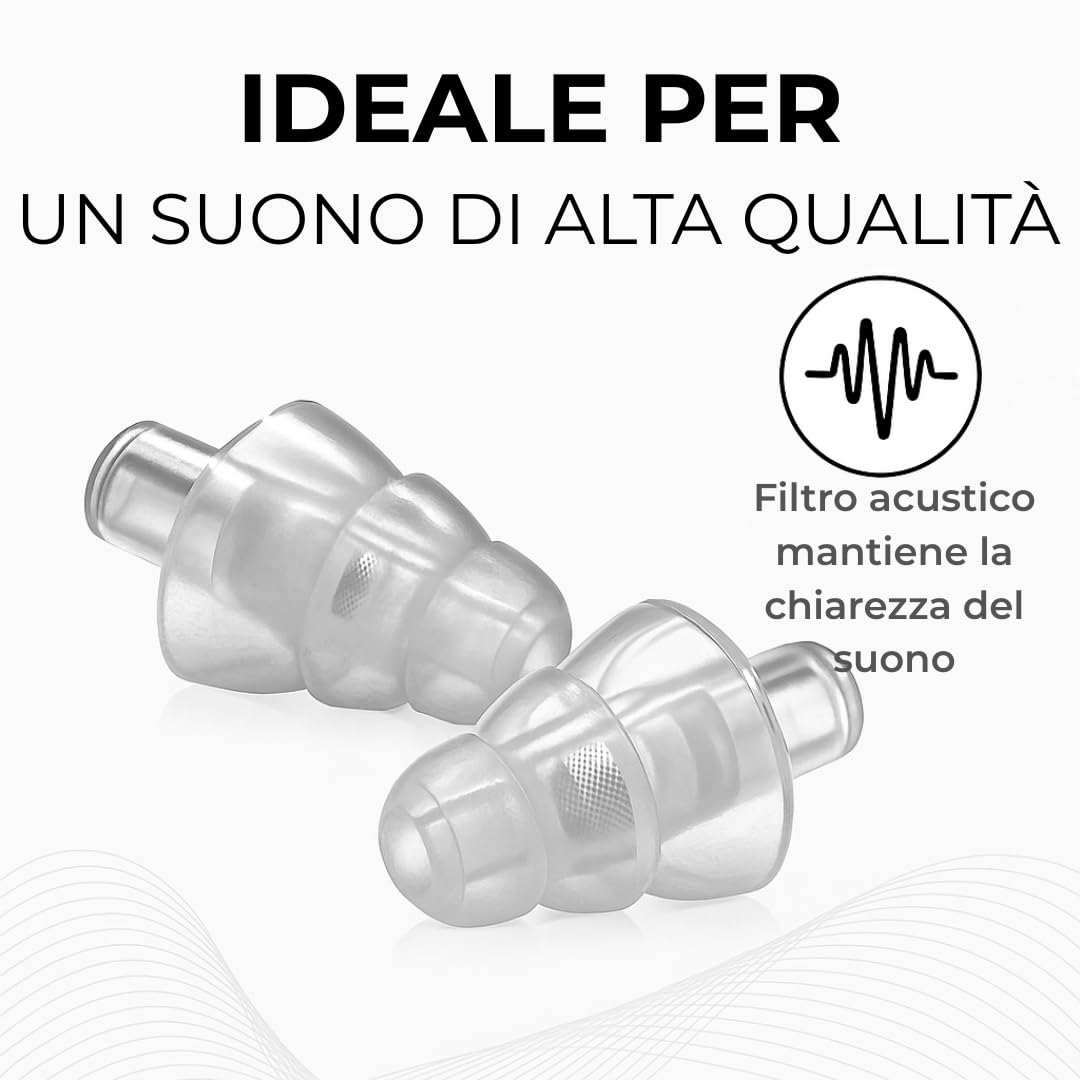 Tappi per le Orecchie Rooth C&P per il Sonno - Tappi Anti-Russamento - Riduzione del Rumore di 25 dB - Comodi per il Giorno e la Notte - Resistenti e Riutilizzabili fino a 100 Volte (3)