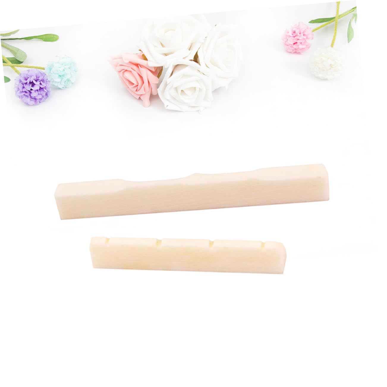 Wakauto Dj102 Replacement Bridge Saddle Nut Set for Ukulele Guitar Saddle Nuts Guitar Parts