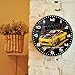 Timethink 12 Inch Racing Car Wall Clock, Garage Clock Wall Silent Non Ticking Battery Operated Modern Decorative Shop Clocks for Garage Men Man Cave Boys Room Car Guys Gift