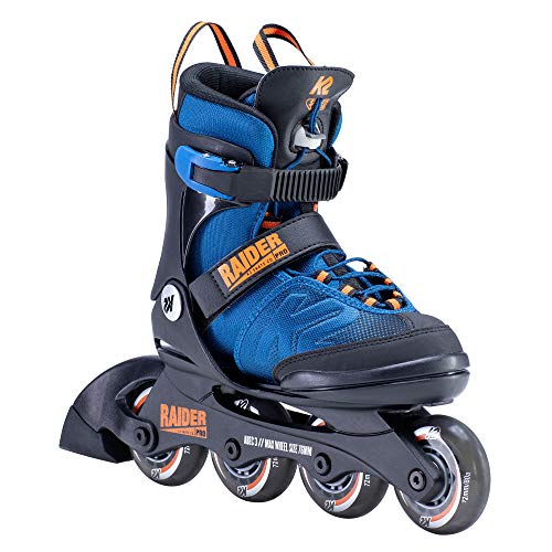 K2 Jungen Inline Skates RAIDER PRO – Schwarz-Blau-Orange – L (35-40 EU; 3-7 UK; 4-8 US) – 30D0221.1.1.L - 4