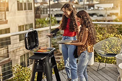 Weber Lumin Compact Outdoor Electric Barbecue Grill, Yellow - Great Small Spaces such as Patios, Balconies, and Decks, Portable and Convenient - Image 11