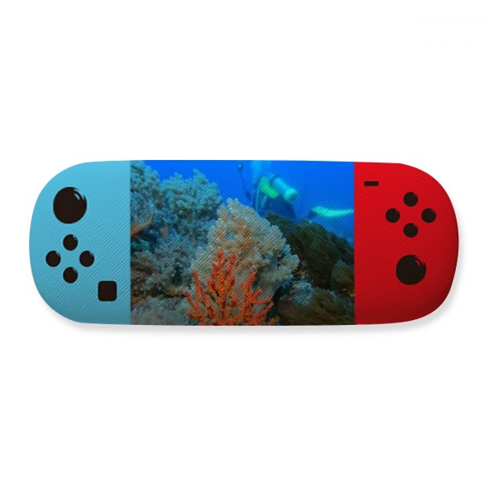 Étui de rangement pour lunettes de jeu avec motif océan