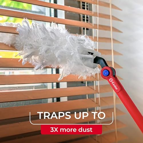 O-Cedar Flex & Catch Heavy Duty Dusting Kit with 3 Disposable Duster Refills | New & Improved Model | Extendable 3 Ft Handle with Stay-On Duster Hook | Traps 3X More Dust Than Feather Dusters - image 9