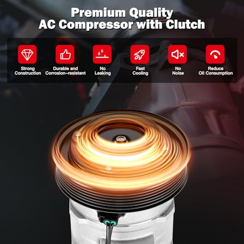 Image of cciyu Air Conditioning Compressor for Honda Odyssey Pilot Ridgeline