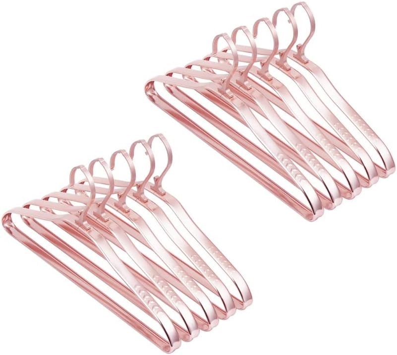 Space Saving Hangers Aluminum Alloy Clothes Hangers Non Slip Space Saving Coat Hangers Durable Hangers for Clothes 10 Pack Hangers Coat,A