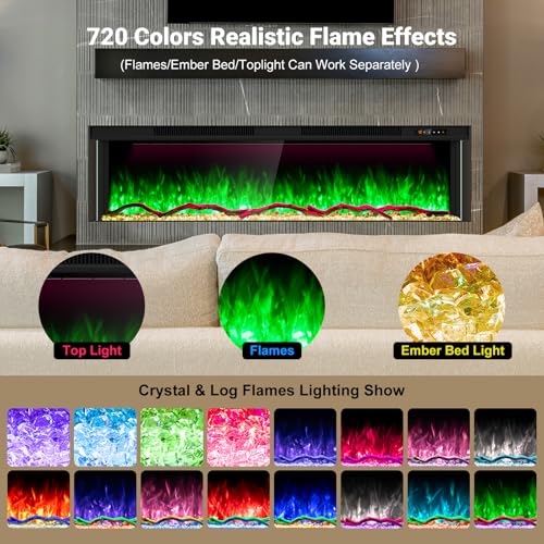 STRICWARM Fireplace touchscreen and app control