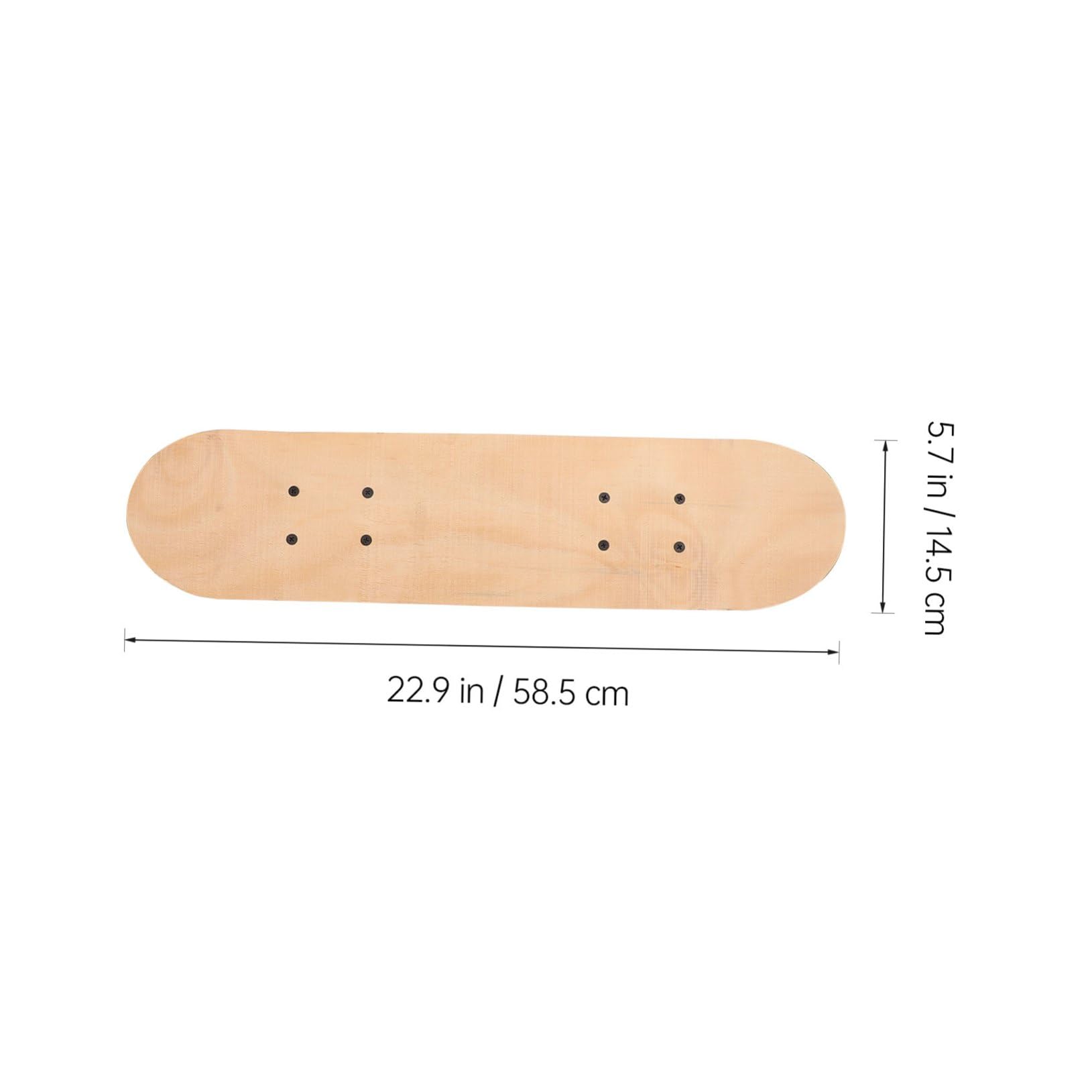Tabla de Skate de Madera para Niños y Adultos, Diseño DIY en White Fácil de Pintar, Plantilla Doble para Dibujo y Patinaje, Obsequio Adecuado para Cumpleaños