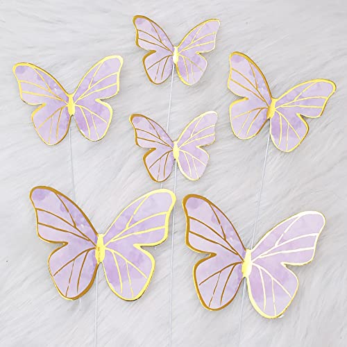 66 Pezzi farfalle decorative torta compleanno