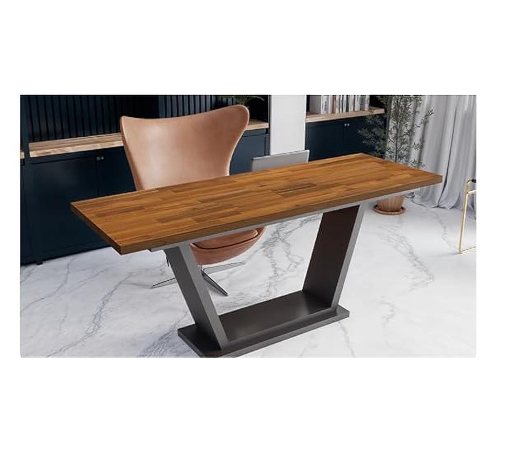 Amazon.com: Howizz 48 x 25 in. Solid Wood Table Top, Teak Stained