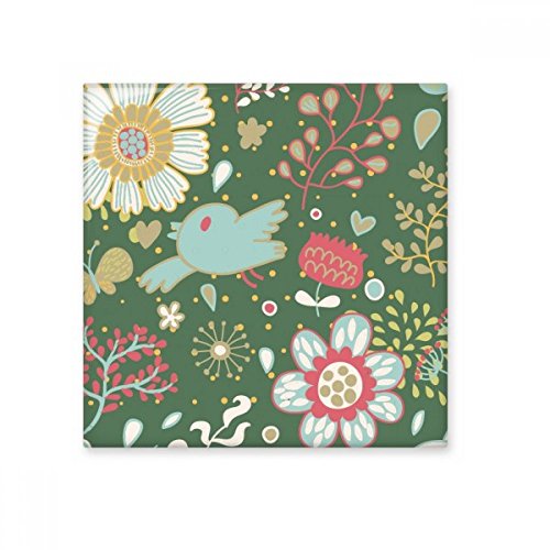 DIYthinker Planta de la flor verde oscuro pintura brillante baldosa cerámica de baño Cocina muro de piedra decoración artesanal de regalo