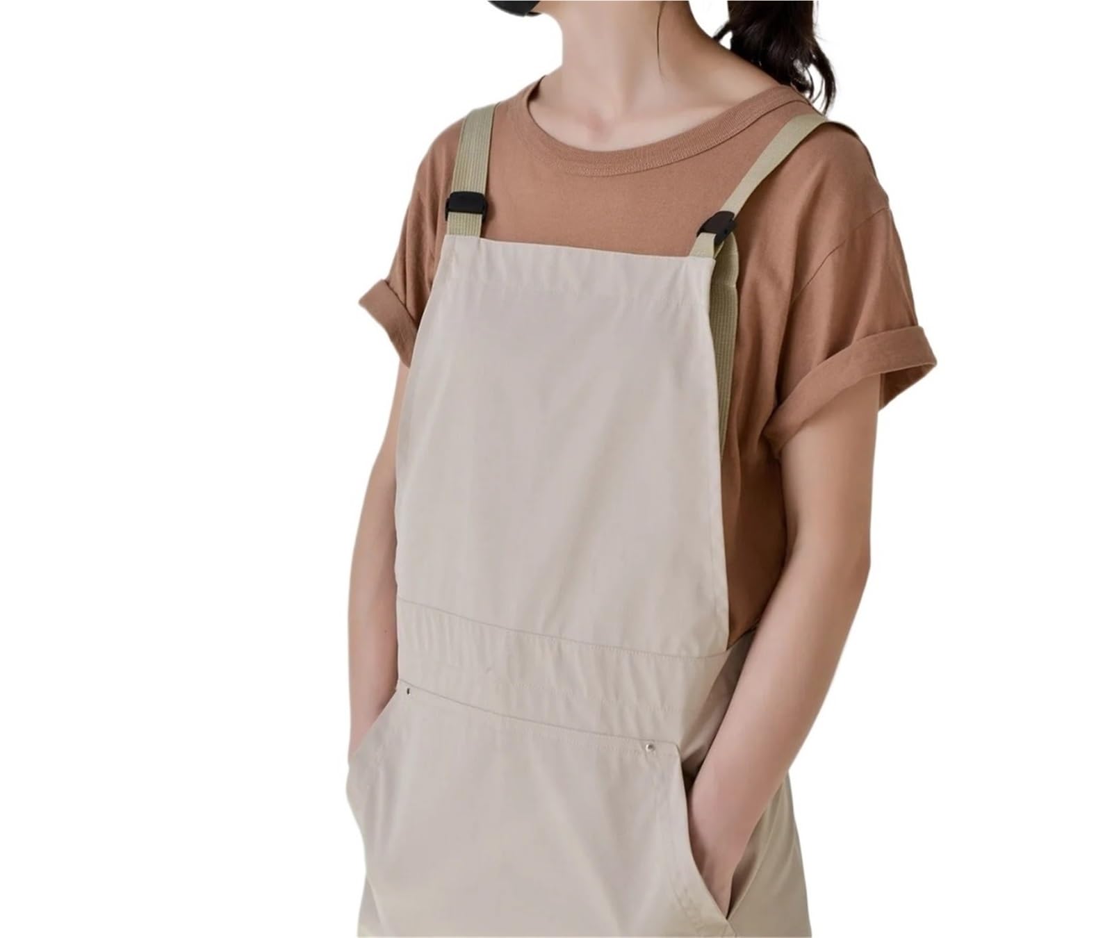 Delantal de cocina impermeable for mujer, restaurante Para Hogar | Camarero de trabajo, delantal sin mangas, mono de cafetería, accesorios for el hogar