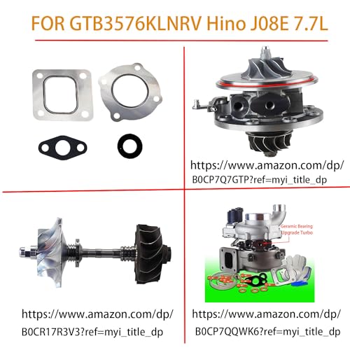 Turbocharger For Hino Truck 268 338 - GTB3576KLNRV Replacement Turbo With Gaskets