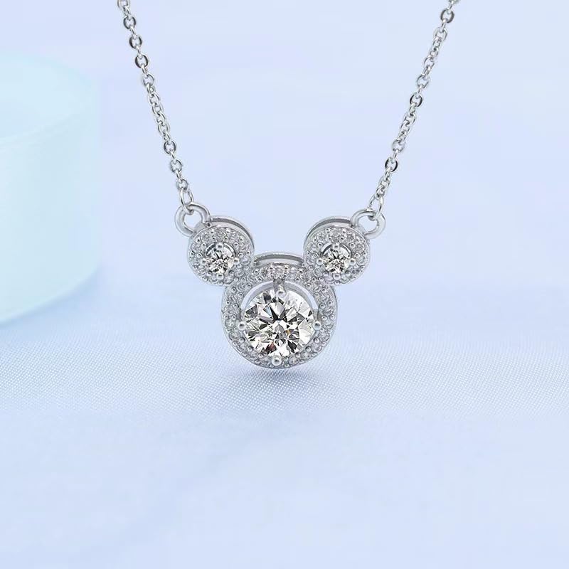 925 Sterling Silver Necklaces for Women's Pendant Beads Simulated Diamond Necklaces for Women with Cubic Zirconia2