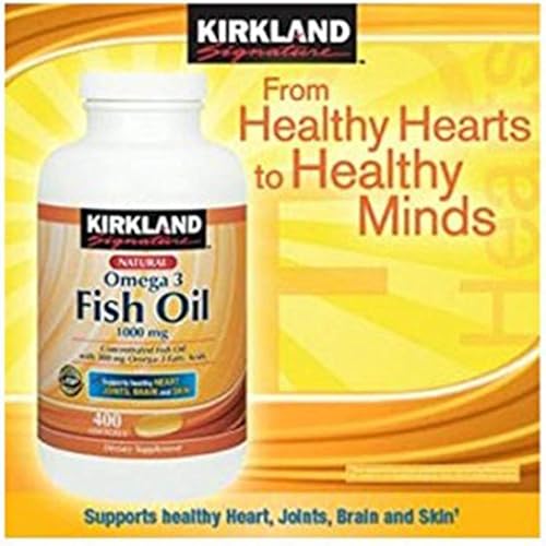 Miniatura 2 de Kirkland Aceite de pescado Signature 1000 mg., 400 cápsulas blandas (paquete de 3)