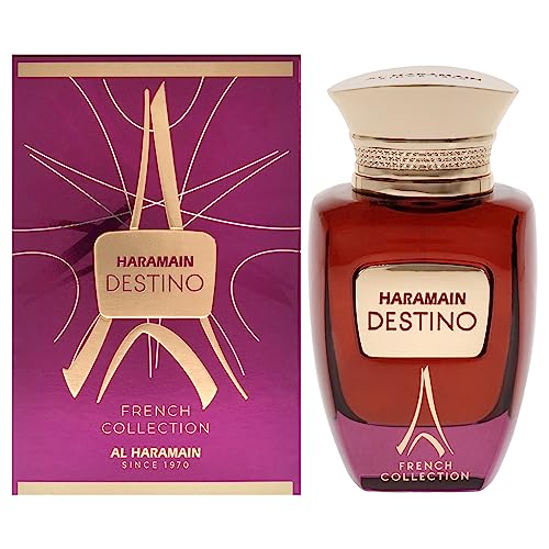 Image of Al Haramain Destino French Collection EDP 100ml - Unisex Sweet Gourmand with Orange Blossom, Raspberry & Marshmallow | Warm Long-Lasting Scent