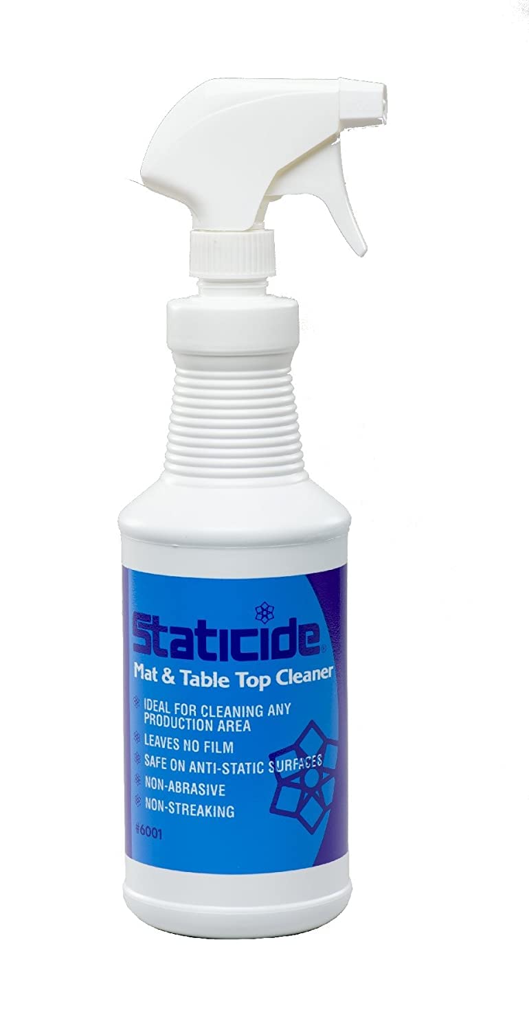 ACL Staticide 6001 Mat and Table Top Cleaner, 1 qt Trigger Spray Bottle
