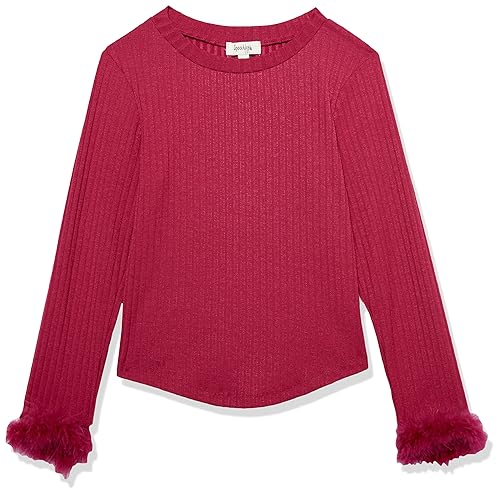 Image of Speechless Girls' Fuzzy Cuff Long Sleeve Top