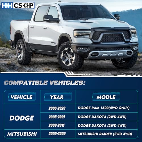 Image of 2.5 inch Front Leveling Lift Kit for 06-23 Ram 1500 4WD, 05-11 Dakota 2WD 4WD | for 2006-2023 Dodge Ram 1500 4WD, 2005-2011 Dakota 2WD 4WD, 2.5 inch Suspension Level Kits, 6061-T6 aluminum Strut Spacers