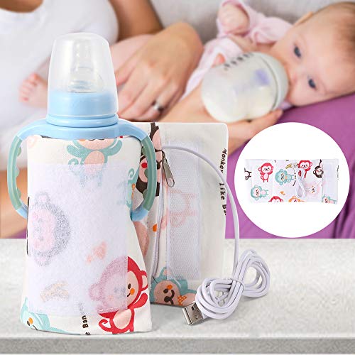 Aquecedor de mamadeira YEmirth USB, temperatura constante USB Aquecedor de mamadeira portátil para v