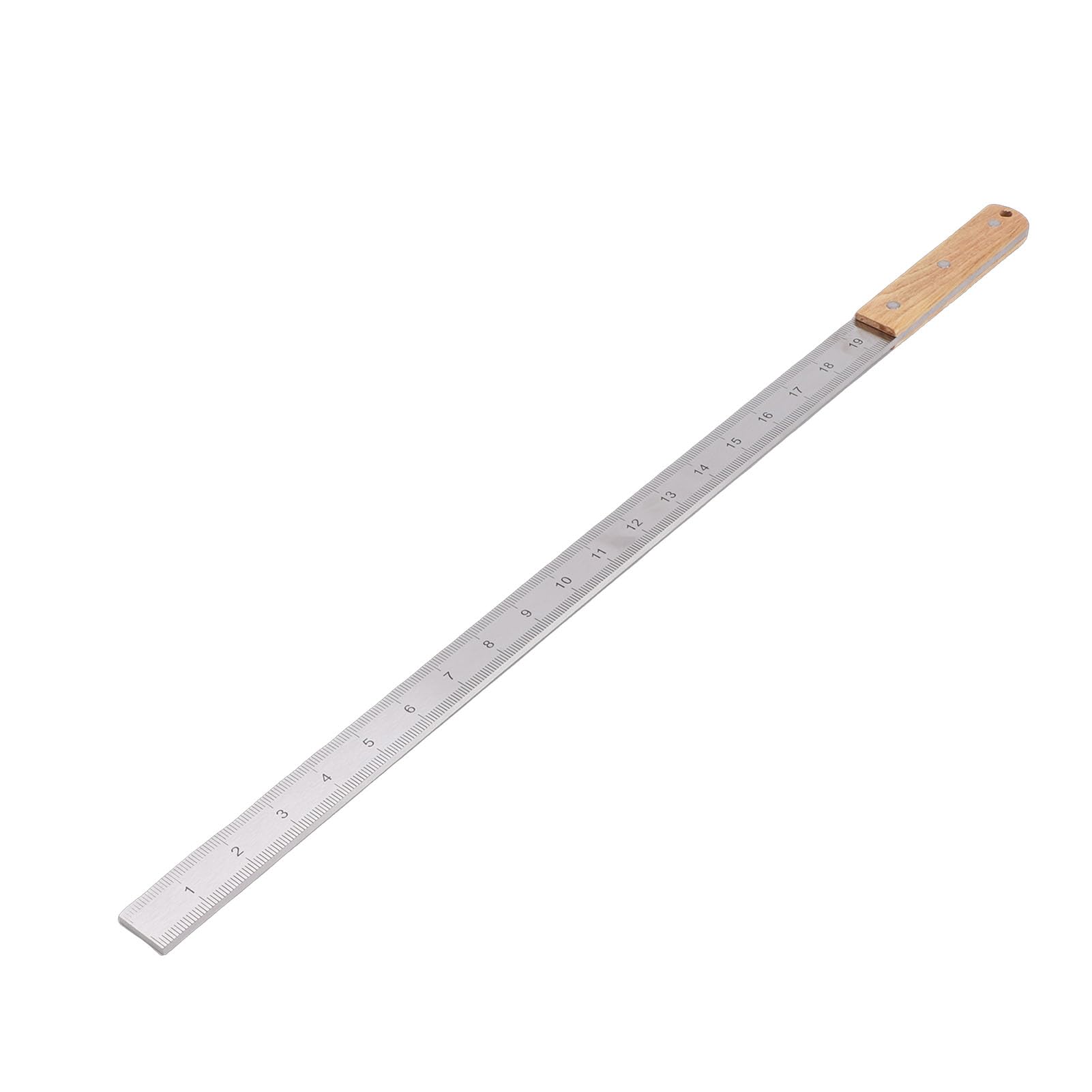 Righello di Precisione per Meccanici, Strumento di Misurazione Robusto in Acciaio Inossidabile, 49 Cm (19 pollici), con Marcature Incise e Rompivetro di Emergenza, Ideale