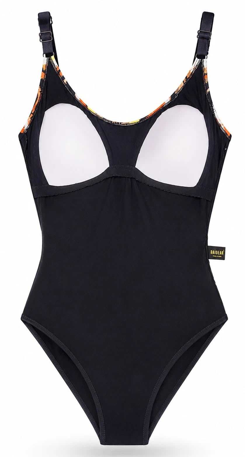 HAIDEAH Costume Mare Intero Donna Modellante Preformato Resistente al Cloro 23054