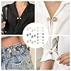 Lot de 12 pinces à cardigan, broches pour vêtements, clips en tissu, anneaux d'écharpe, aiguilles à perles pour vêtements, clips cardigan vintage, broches à perles, aiguilles de taille, aiguilles de #5