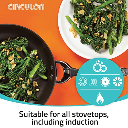 Circulon Symmetry Hard-Anodized Nonstick Frying Pan, 8.5-Inch, Black 2 Gallery Image