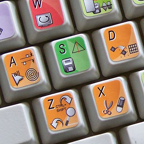 Etiquetas para teclado compatibles con CorelDRAW