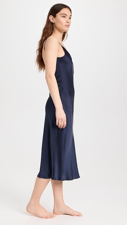 Lunya Women's Washable Silk Bias Slip Dress