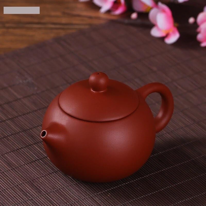 Teiera in ceramica, set da tè portatile per esterni, set da tè con teiera viola, caffettiera, set da tè retrò per la casa, accessori per la cerimonia del tè cinese, teiera da 140 ml (140 ml-02)
