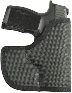 DeSantis Nemesis Pocket Holster for Pistols, Ambidextrous, Unisex Gun Holster, Made Tacky Material, Fits SIG P365, SIG P365 XL, SIG P365 SAS, SIG P365 with Manual Safety, Black