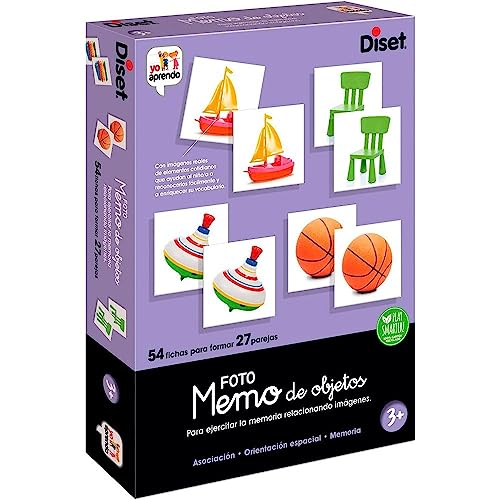 Diset - Memo Photo Objects, Juego educativo de memoria visual
