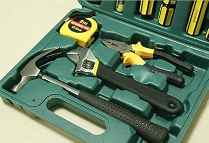 Sakar Plastic Home Tool Box Set,12 in 1 Hand Tool Kit,Professional Tool Kit,Tool Box Kit with Storage Case,Home, Office Work Repair Tool Kit,Household Tool Kit,Home Repair Set Tools (Pack Of 1).