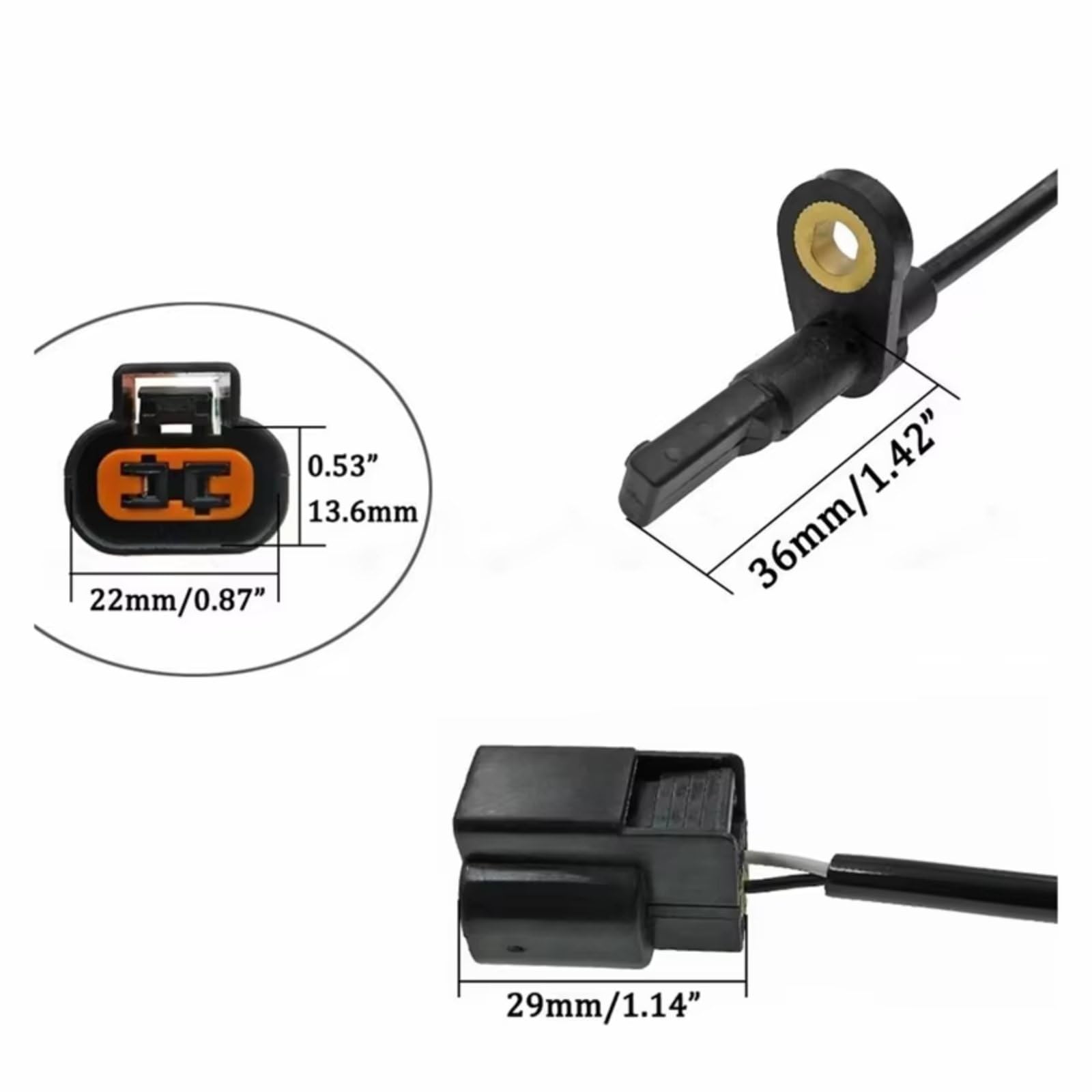 Drehzahlgeber Kompatibel Mit Mitsubishi Für Grandis 2004 2005 2006 2007 2008 2009 2010 1 Satz Hinten Links Rechts MR977399 MR977400 ABS-Raddrehzahlsensor