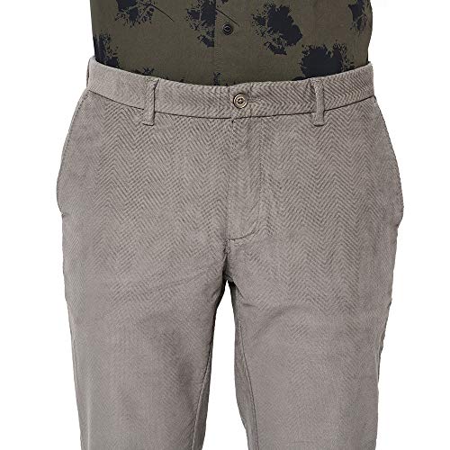 Image of Blackberrys Men's Cotton Slim Fit Casual Trousers