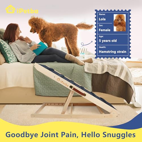 Dog-Ramp-for-Bed-Couch-Wooden-Pet-Ramp-for-Large-Dogs-Adjustable-Height-24 Dog Ramp for Bed Couch Wooden Pet Ramp for Large Dogs Adjustable Height 24