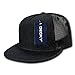 DECKY 5 Panel Denim Trucker Hat, Black