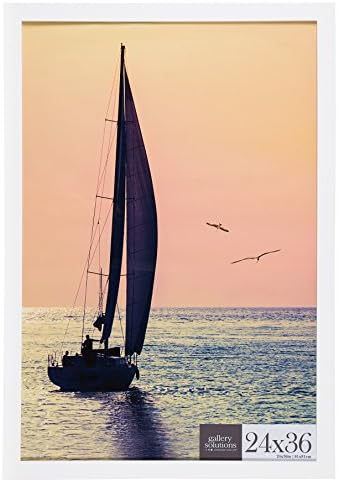 Gallery Solutions 24x36 White Flat Large Wall Frame
