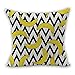 Nunubee Housse Coussin Coussin Decoration canapé Deco canapé scandinave Deco, Banane ondulée Noire et Blanche 45x45CM