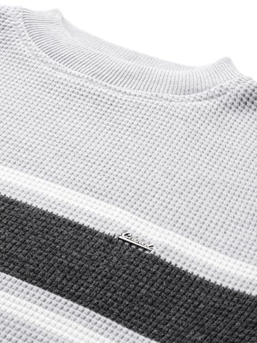 Image of Aarika Mens Winter Wear Cream Colour Solid Woolen Sweater