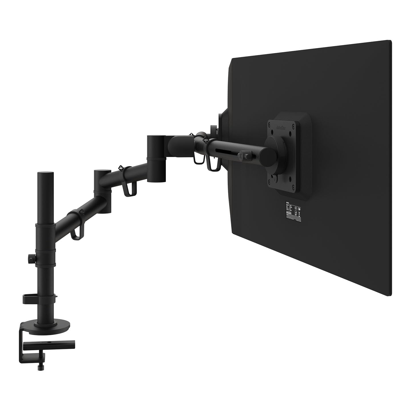 Brazo Monitor Dataflex 48.130 y 48.133 Viewgo | Soporte Escritorio 2 monitores en Blanco o Negro (Negro)