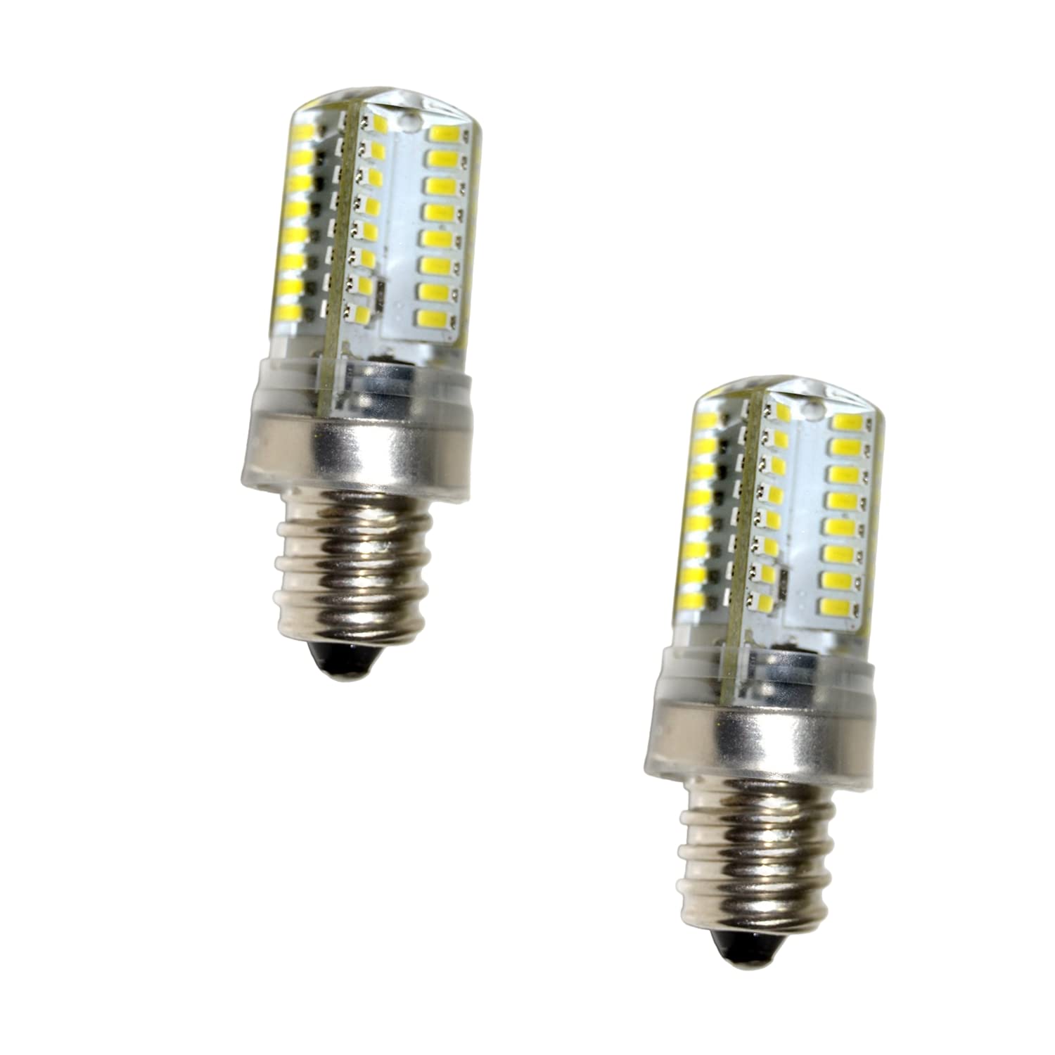 HQRP 2-Pack LED Bulb Warm White for Whirlpool GEC9858EZ1