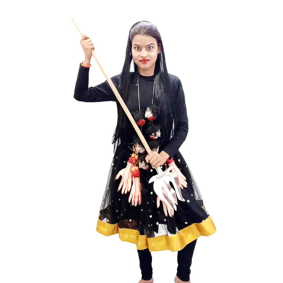 ITSMYCOSTUME Kali Ma Indian Mythology Character Kids Fancy Dress Costume-Trishul not Included Black (B089YVZRJT) Amazon Price History, Amazon Price Tracker