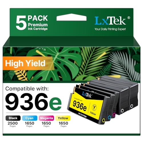 Image of LxTek 936XL 936 936e Ink Cartridges Combo Pack OfficeJet Pro 9125e 9120e | 9135e Compatible with HP 936e 936 936XL for HP OfficeJet Pro 9730e 9135e 9120e 9110 9120b 9120 9110b 9130e 9110e 9130b