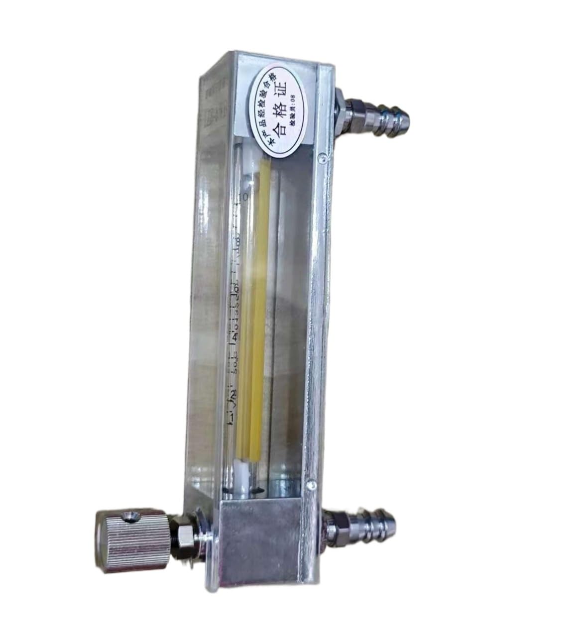 1 Stück LZB -4/6/10WB, Glas-Rotameter for Wasser/H₂O/Flüssigkeitsdurchflussmesser mit Regelventil. Großer Messbereich(6WB 60-600ml Pmin)