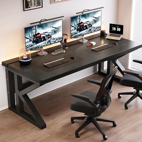 NOBBAT パソコンデスク ゲーミングデスク 机 pcデスク 耐荷重200kg 25mm厚の無垢材ボード モニターアーム取り付け可能 長さ100/120/140/160/180cm 幅75cm 学習机 勉強机 コンパクト 傷に強く、耐熱性、耐湿性があり、