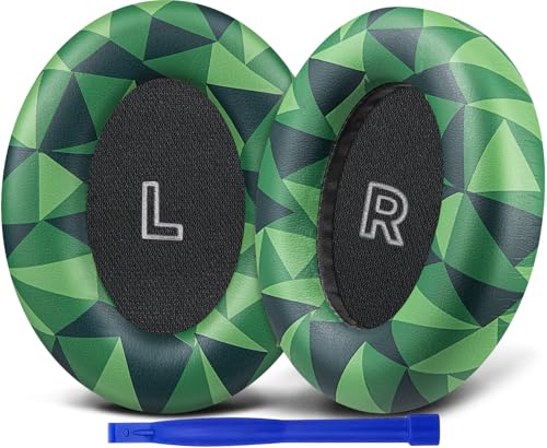 Image of SOULWIT Replacement Earpads for Bose QC Ultra /New QuietComfort Ultra(2nd Gen) Wireless Headphones, Ear Pads Cushions with Softer Protein Leather, High-Density Noise Isolation Foam - Jungle Green