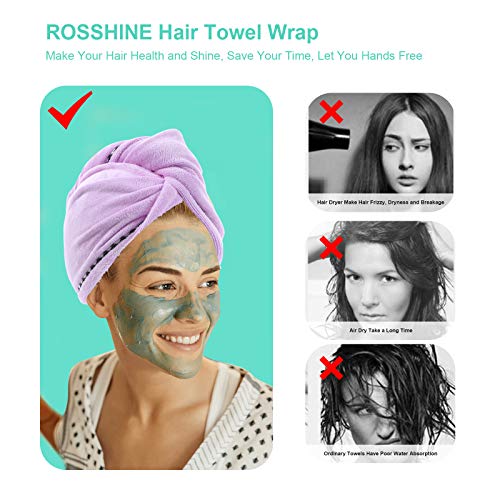 Microfibre-Hair-Towel-Wrap-ROSSHINE-3-Pack-Hair-Towel-Turban-65x25-cm-Ultra-Absorbent-Hair-Wrap-Towel-Anti-Frizz-Quick-Dry-Head-Towel-Wrap-for-Women-Girl-Curly-Wet-Long-Short-Thick-Hair