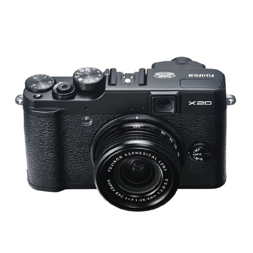 Fujifilm X20 Digitalkamera (12 Megapixel, 4-fach opt. Zoom, Full-HD, 7,1 cm (2,8 Zoll) LCD CMOS Sensor, HDMI, bildstabilisiert, USB 2.0) schwarz