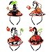 Produktbild Haarband Stirnband 4 Stücke Haarbänder Haarreif Halloween Stirnbänder Hexenhut Stirnband Kunststoff Haar Stirnband Kostüm Dress up Haarschmuck für Mädchen & Frauen Halloween Party, Feier Dress Up